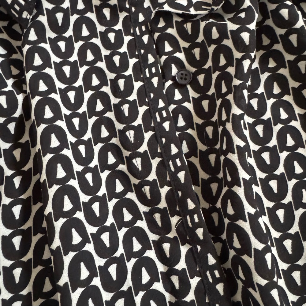 Max Studio Black and White Long Sleeve Dress - Picture 9 of 15
